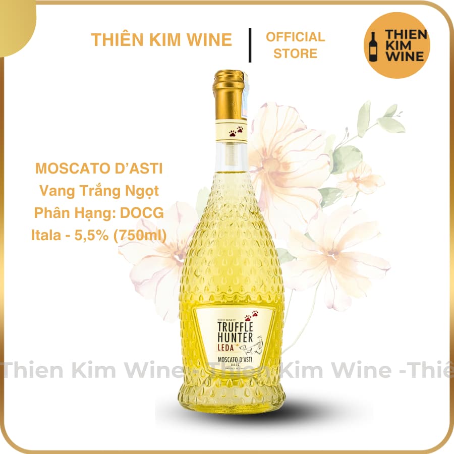 [Chính Hãng] - Rượu Vang Trắng Ngọt Ý TRUFFLE HUNTER LEDA MOSCATO D’ASTI DOCG - 750ml (5.5%)