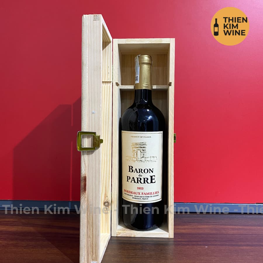 [Chính Hãng] - Rượu Vang Đỏ Pháp Baron Wine Merlot - 750ml (13,5%)