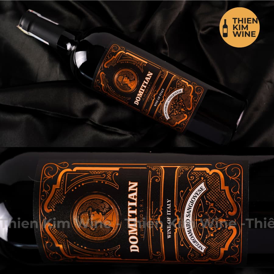 [Chính Hãng] - Rượu Vang Đỏ Ý DOMITIAN Negroamaro Wine Puglia - 750ml (14.5%)