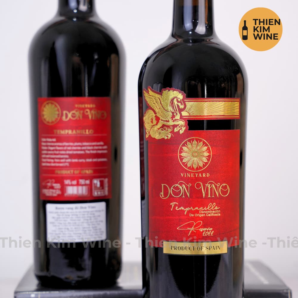 [Chính Hãng] - Rượu Vang Đỏ Tây Ban Nha Don Vino Reserva Tempranillo - 750ml (14%)