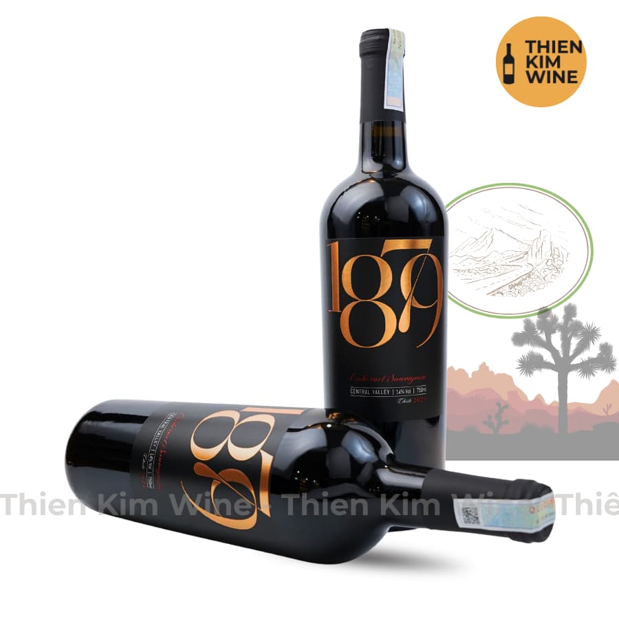 [Chính Hãng] - Rượu Vang Đỏ Chile Central Valley Cabernet Sauvignon 1879 - 750ml (14%)