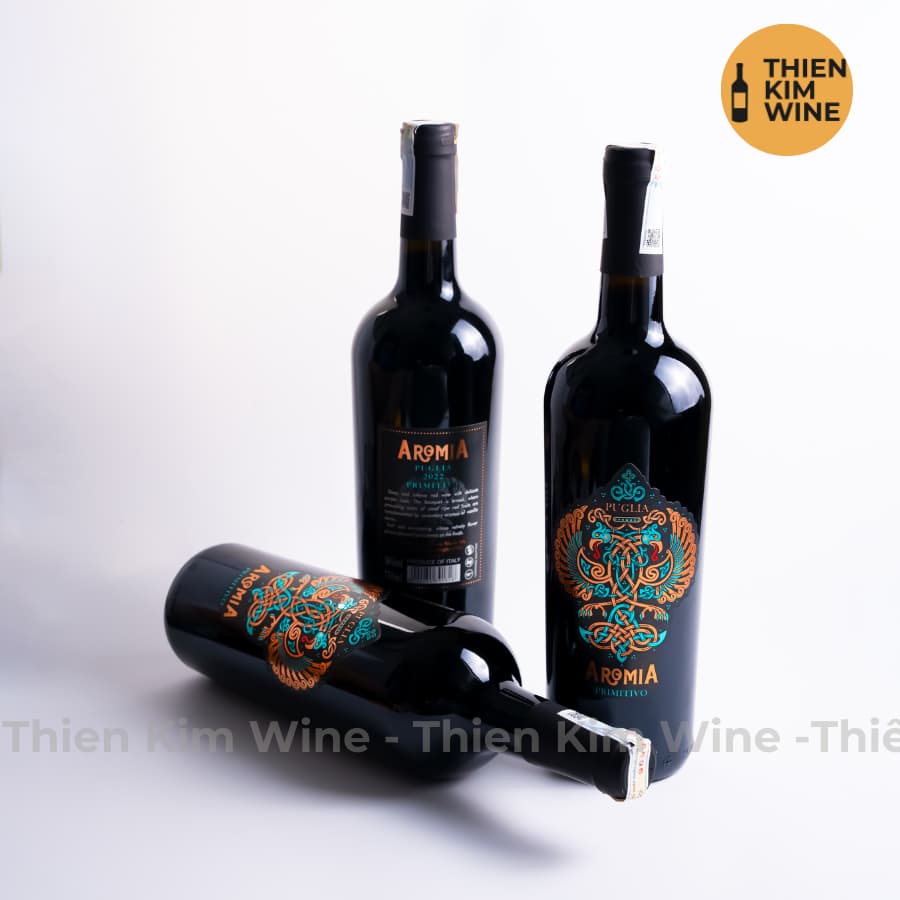 [Chính Hãng] - Rượu Vang Đỏ Ý Aromia Wine Primitivo - 750ml (16%)
