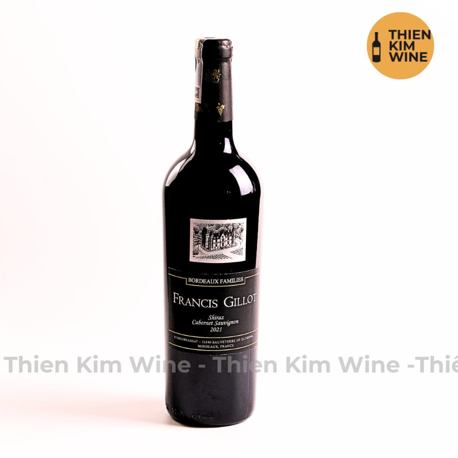[Chính Hãng] - Rượu Vang Đỏ Pháp Francis Gillot Shiraz Cab - 750ml (13,5%)