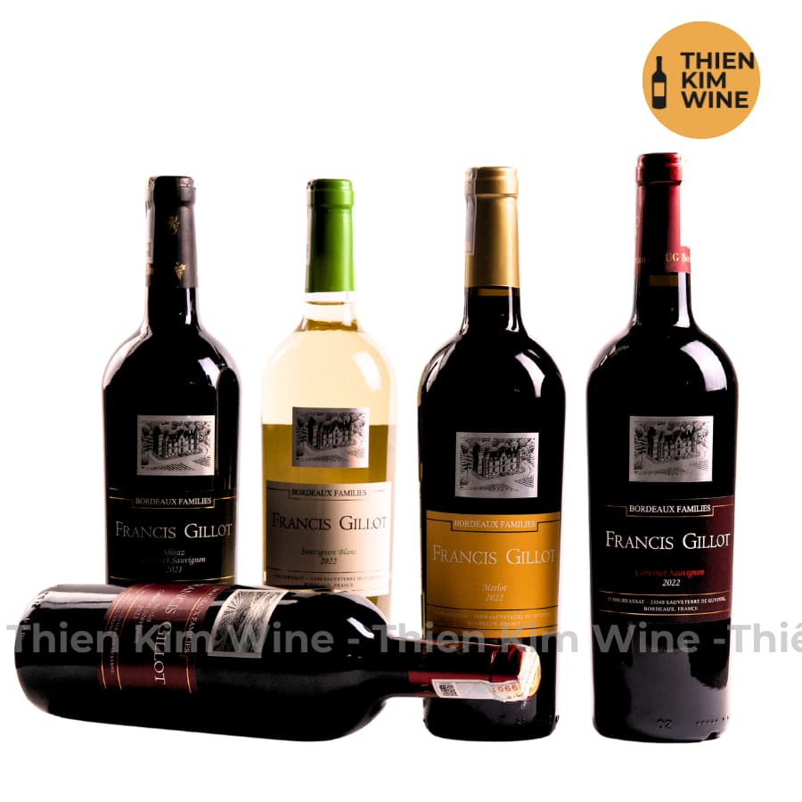 [Chính Hãng] - Rượu Vang Đỏ Pháp Francis Gillot Merlot Cabernet Sauvignon - 750ml (13,5%)