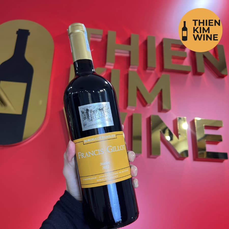 [Chính Hãng] - Rượu Vang Đỏ Pháp Francis Gillot Merlot - 750ml (13,5%)