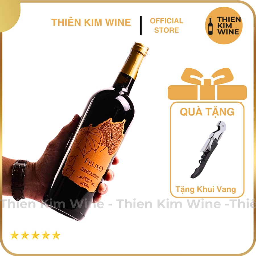 [Chính Hãng] - Rượu Vang Đỏ Tây Ban Nha Feliso 750 ml (14%)